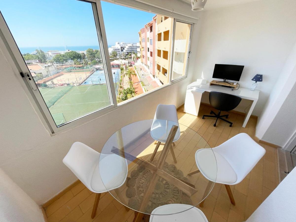 Panoramic Seaview - 2 Bedroom, Main Ave, 15 Min Walk Beach, Workspace Albufeira Kültér fotó