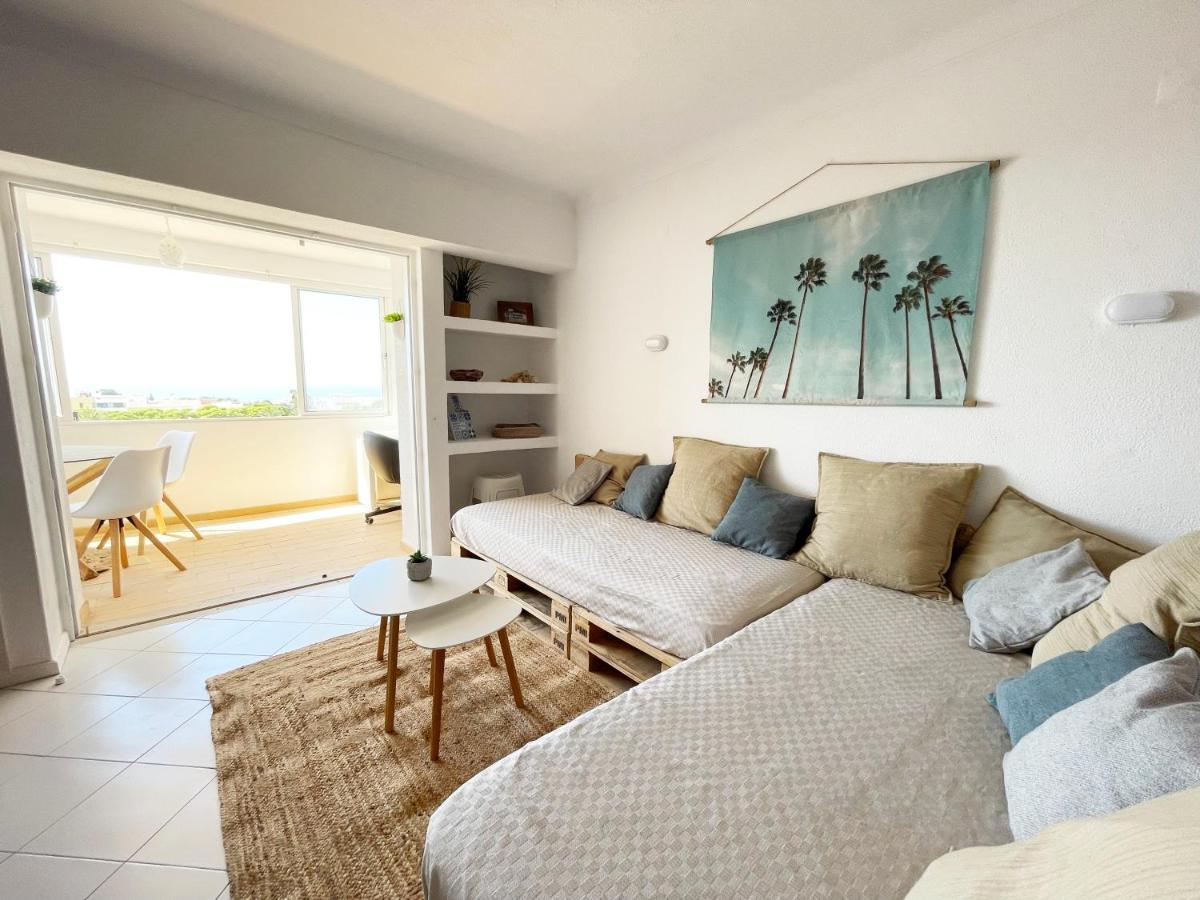 Panoramic Seaview - 2 Bedroom, Main Ave, 15 Min Walk Beach, Workspace Albufeira Kültér fotó